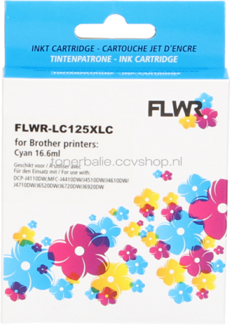 FLWR Brother LC-125XLC cyaan