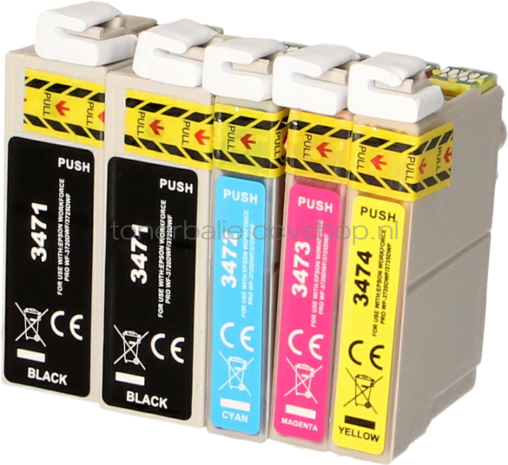 FLWR Epson 34XL Multipack zwart en kleur