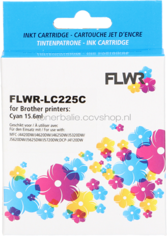 FLWR Brother LC-225XLC cyaan