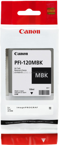 Canon PFI-120MBK mat zwart