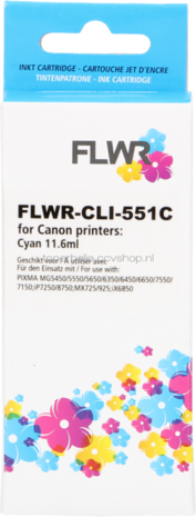 FLWR Canon CLI-551XL cyaan