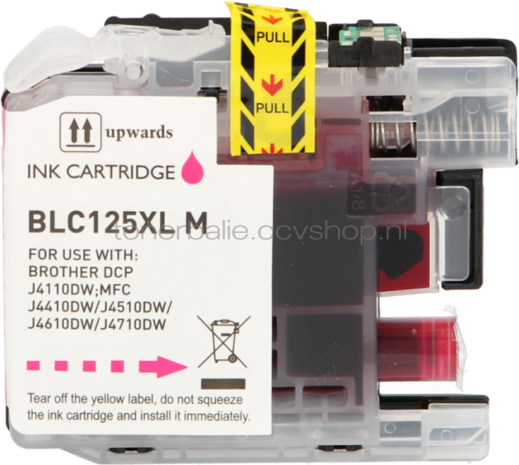 FLWR Brother LC-125XL - LC-127XL 4-pack zwart en kleur