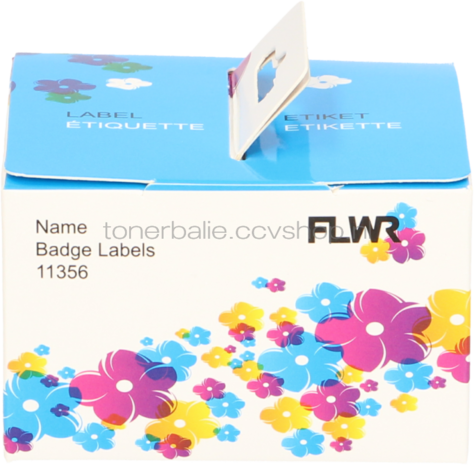 FLWR Dymo 11356 naambadges 41 mm x 89 mm  wit