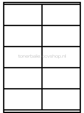 Huismerk FLWR 10 stickers per A4