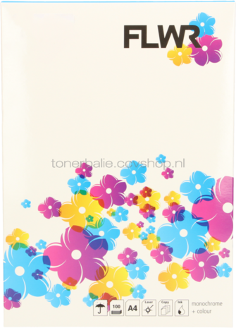 Huismerk FLWR 10 stickers per A4