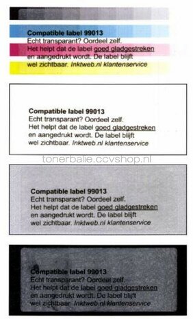 FLWR Dymo 99013 Adreslabel 36 mm x 89 mm  transparant