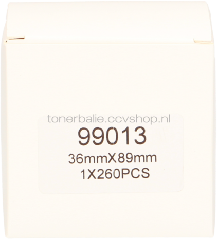 FLWR Dymo 99013 Adreslabel 36 mm x 89 mm  transparant