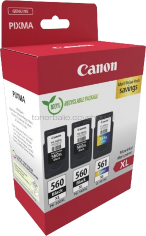 Canon PG-560XL 2x/CL-561XL Multipack zwart en kleur