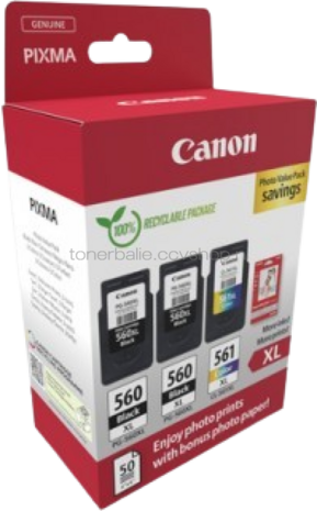 Canon PG-560XL 2x/CL-561XL Photo Value Pack zwart en kleur