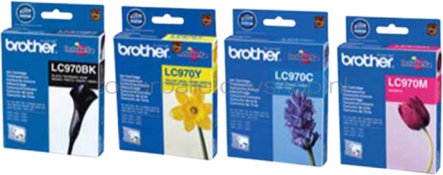 Brother LC-970 multipack zwart en kleur