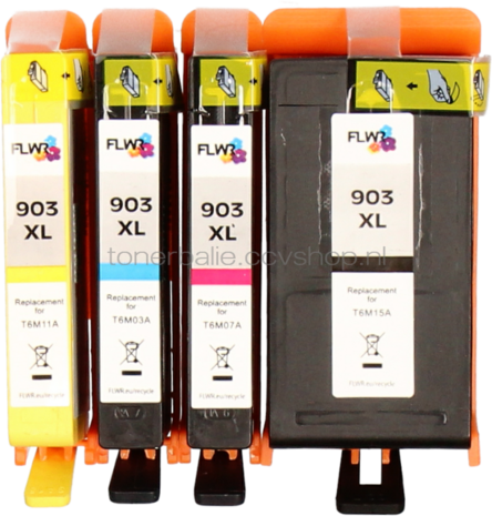 FLWR HP 903XL Multipack zwart en kleur