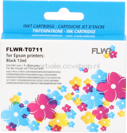 FLWR Epson T0711 zwart