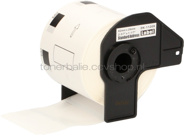 FLWR Brother DK-11209 62 mm x 29 mm  wit