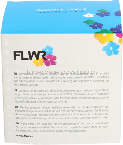 FLWR Brother DK-11209 62 mm x 29 mm  wit