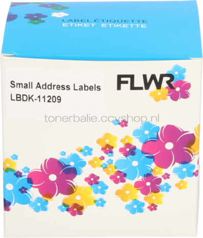 FLWR Brother DK-11209 62 mm x 29 mm  wit