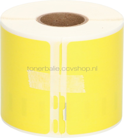FLWR Dymo 99014 Adreslabel groot 101 mm x 54 mm  geel