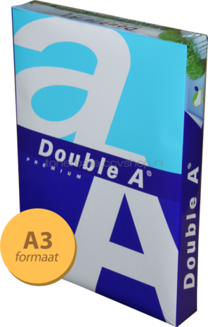 Double A Premium A3 papier 1 pak (80 grams) wit