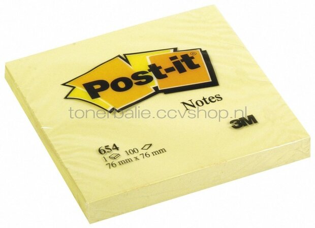 3M Post-it 76x76mm geel