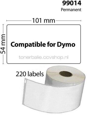 FLWR Dymo 99014 10-Pack 54 mm x 101 mm  wit