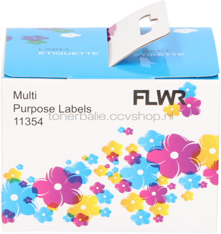 FLWR Dymo 11354 Multi functionele labels 57 mm x 32 mm  wit