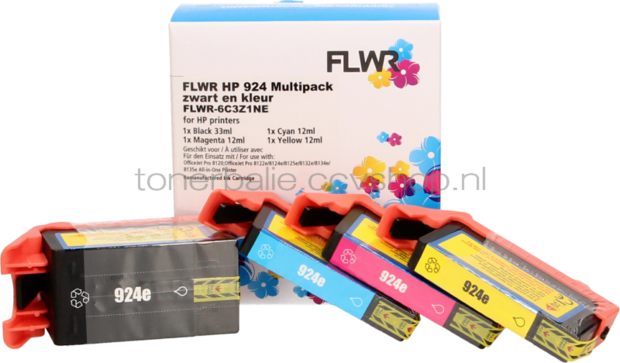 FLWR HP 924e Multipack zwart en kleur