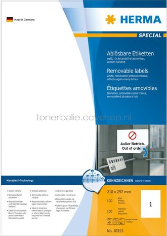 Herma 10315 210x297MM