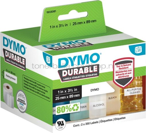 Dymo 2112286 25 mm x 89 mm  wit