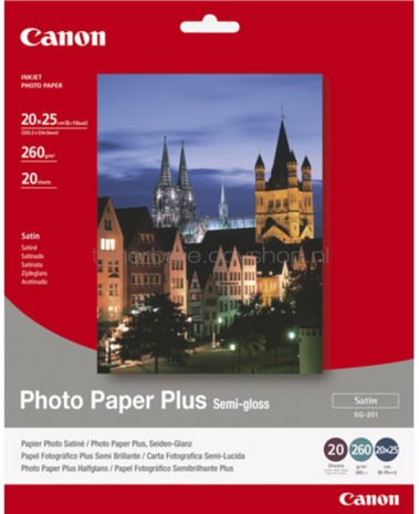 Canon SG-201 fotopapier plus 20 x 25 Halfglanzend |  | 260 gr/m&sup2; 20 stuks