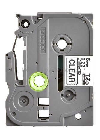 Brother TZE-111 zwart op transparant breedte 9 mm