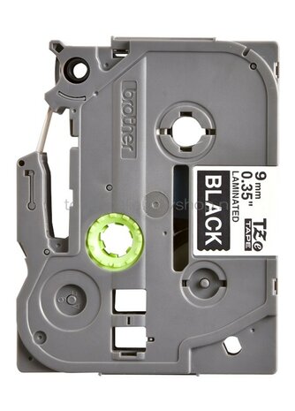 Brother TZE-325 wit op zwart breedte 9 mm