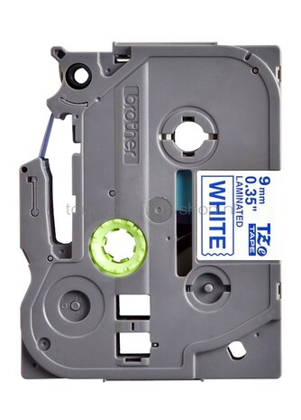 Brother TZE-223 blauw op wit breedte 9 mm