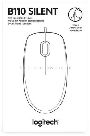 Logitech B110 USB Silent muis