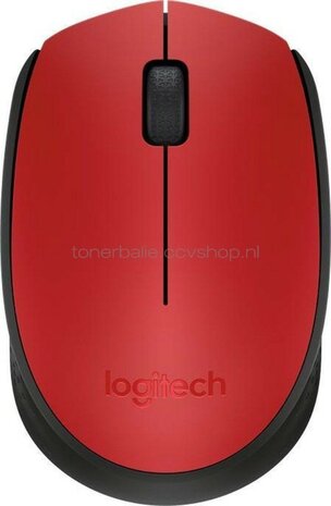 Logitech Muis M171 Wireless rood