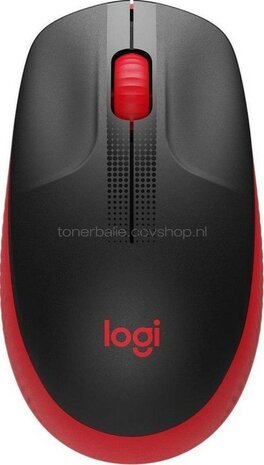 Logitech Muis M190 Wireless rood