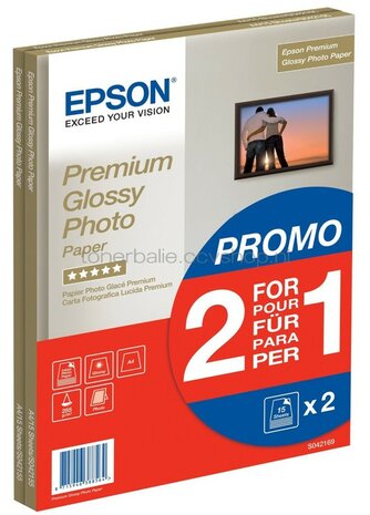 Epson C13S042169 Premium fotopapier Glans | A4 | 255 gr/m&sup2; 30 stuks