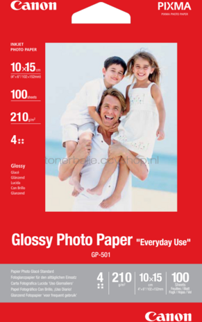 Canon GP-501 A6 Glanzend fotopapier wit