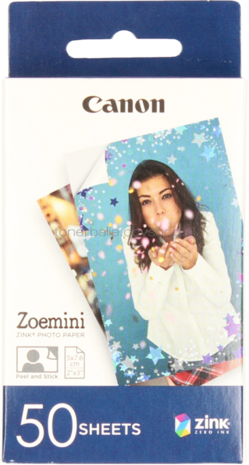 Canon Zoemini Zink fotopapier 2x3 inch Glans |  |  50 vellen