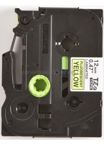 Brother TZE-C31 zwart op geel breedte 12 mm