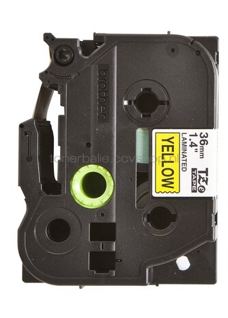 Brother TZE-661 zwart op geel breedte 36 mm