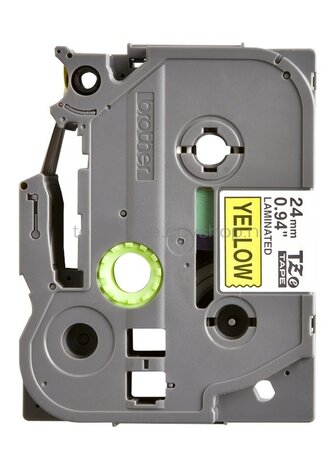 Brother TZE-651 zwart op geel breedte 24 mm