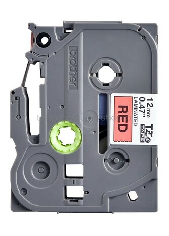Brother TZE-431 zwart op rood breedte 12 mm