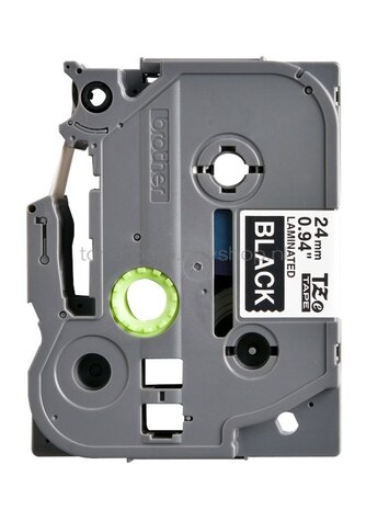 Brother TZE-355 wit op zwart breedte 24 mm