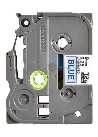 Brother TZE-521 zwart op blauw breedte 9 mm