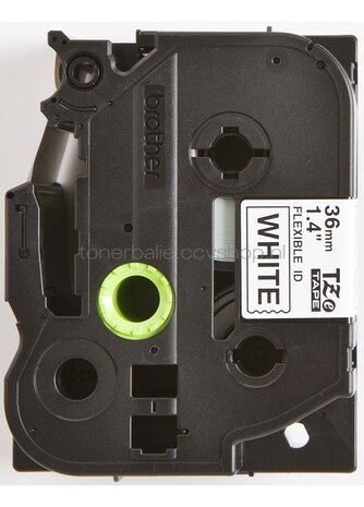 Brother TZE-FX261 flexible tape zwart op wit breedte 36 mm