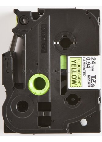 Brother TZE-C51 zwart op geel breedte 24 mm