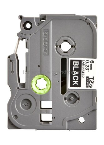 Brother TZE-315 wit op zwart breedte 6 mm