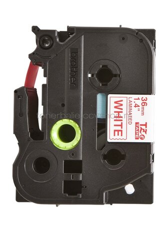 Brother TZE-262 rood op wit breedte 36 mm