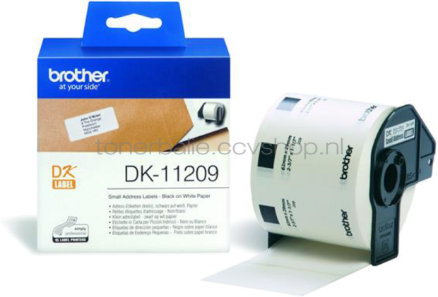 Brother DK-11209 29 mm x 62 mm 119 M wit