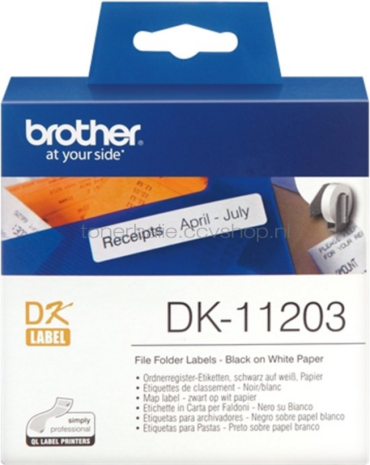 Brother DK-11203 17 mm x 87 mm  wit