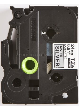 Brother TZE-M951 zwart op mat zilver breedte 24 mm